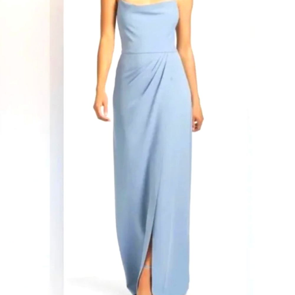 Sachin & Babi Blue Gown